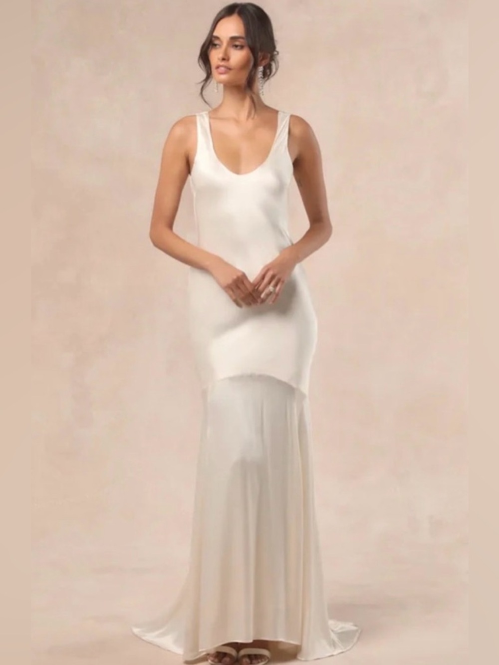 NWT Lulus love all of me satin maxi dress